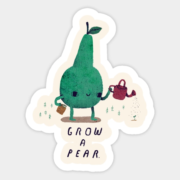 grow a pear Sticker by Louisros